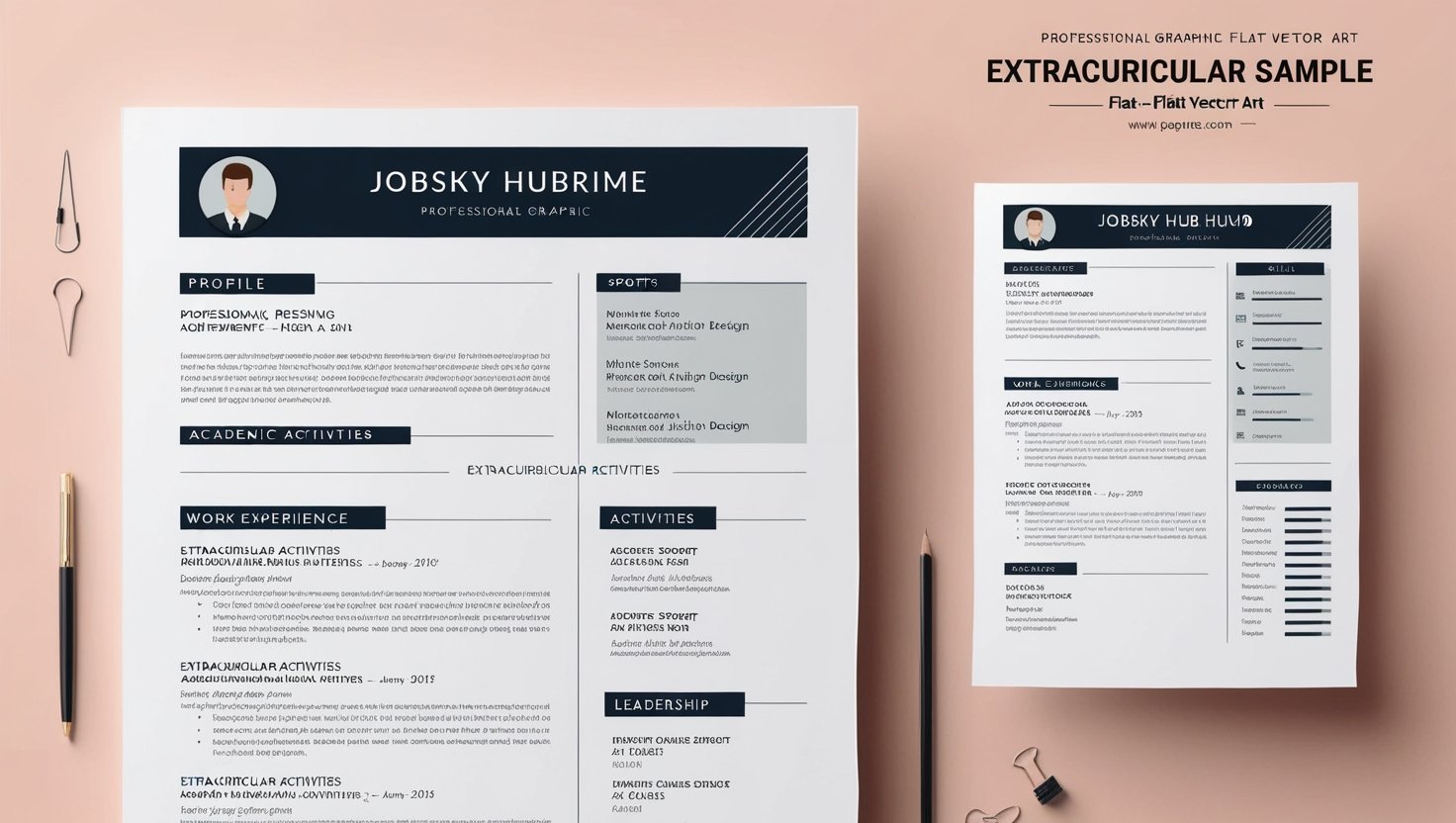 Resume with Extracurricular activities sample