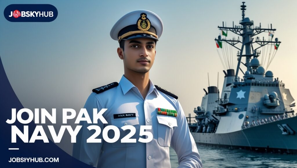 Pak Navy jobs 2025 – Group of motivated young male sailors performing physical training exercises at Pakistan Navy boot camp.