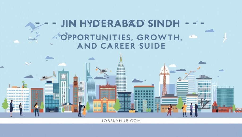 Group of young professionals attending interviews and job fairs representing urgent jobs in Hyderabad Sindh.